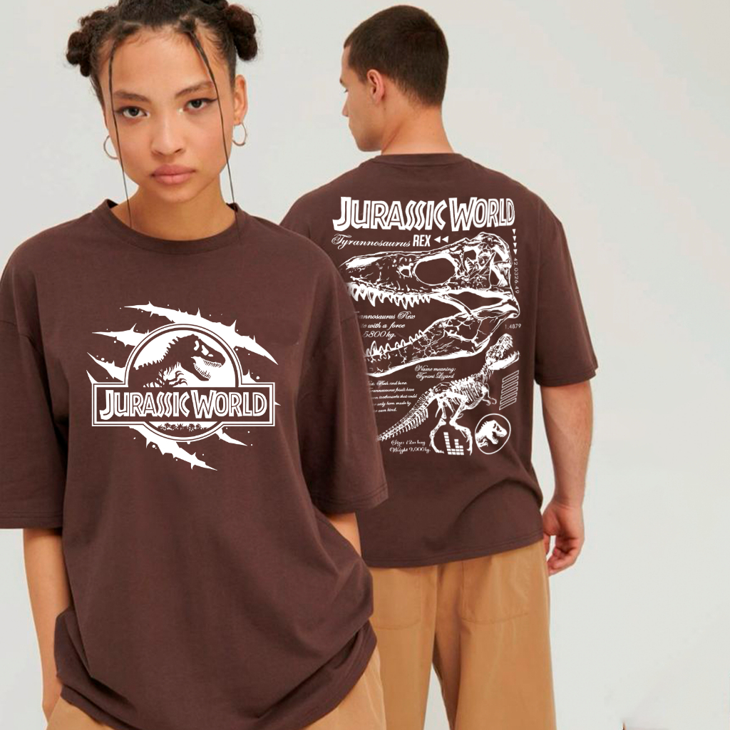 Camiseta Estilosa Jurassic World Park Dinossauro Filme T-rex Anatomia Biografia Algodao Unissex