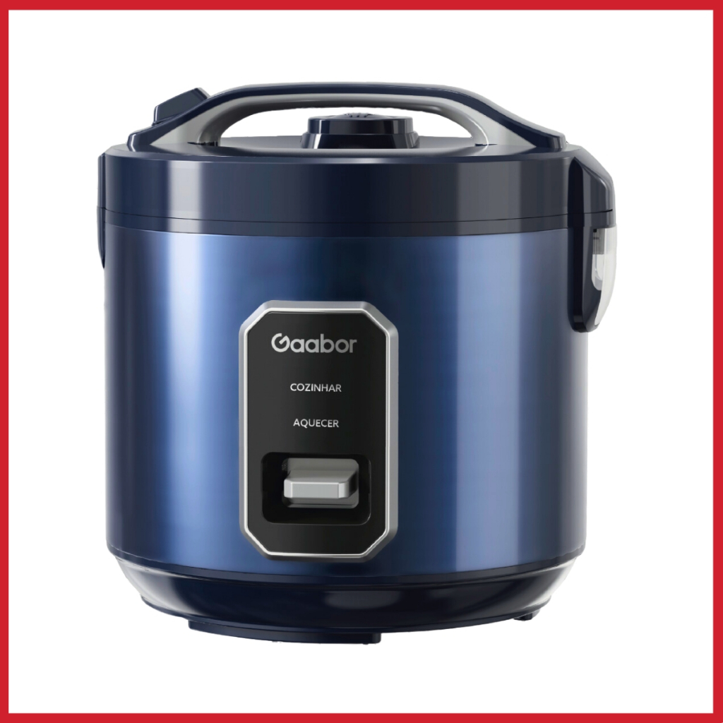 Panela de Arroz Elétrica Gaabor 15 Xícaras 2,2L Antiaderente Função Manter Aquecido PPAE01 700W em Oferta na Shopee