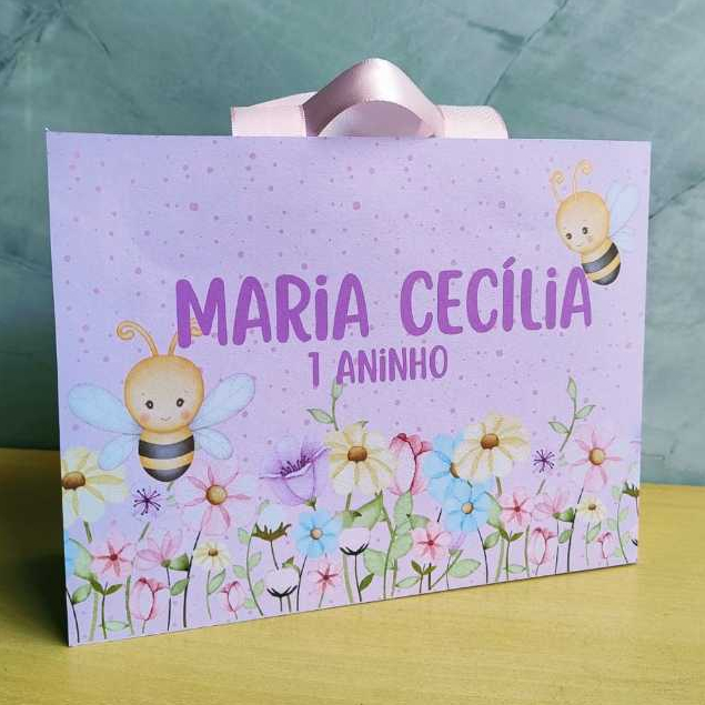 SACOLINHA PERSONALIZADA JARDIM ENCANTADO | Lembrancinha | Mimos | Aniversário jardim encantado| FAZEMOS DIVERSOS TEMAS
