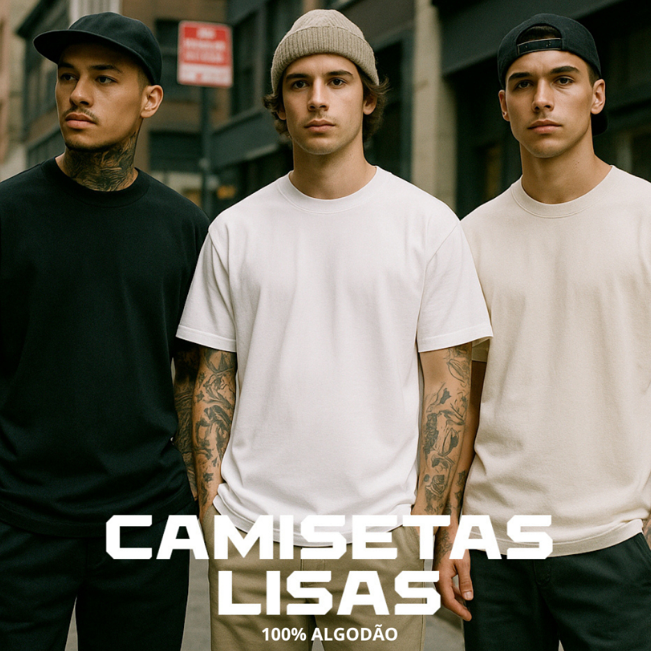 Camiseta Masculina Lisa 100% Algodão Premium Slim Básica Confortável Dia a Dia em Oferta na Shopee