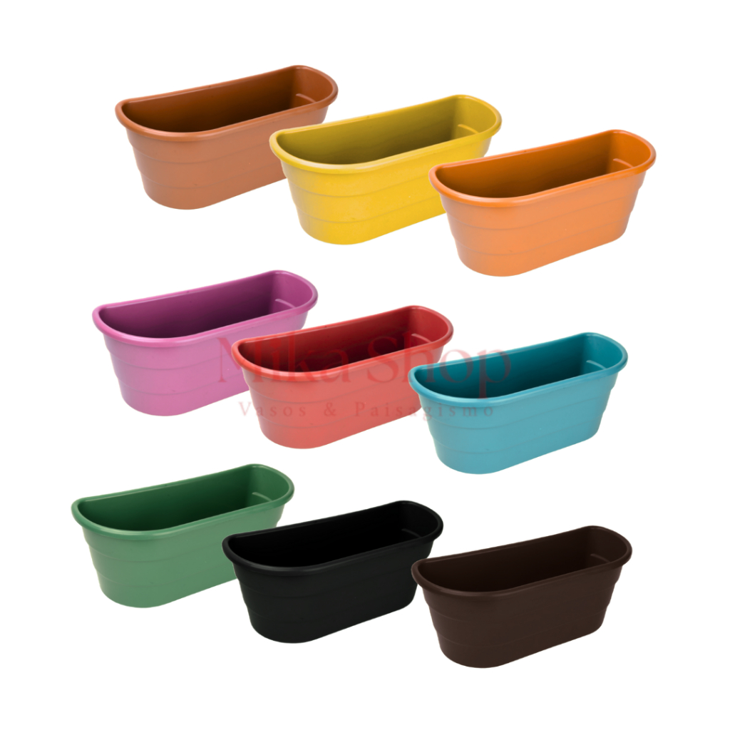 Kit 10 Vasos Plástico de Parede Duplo 6,5L Decoração casa Arandela Jardim Vertical Para Jardinagem