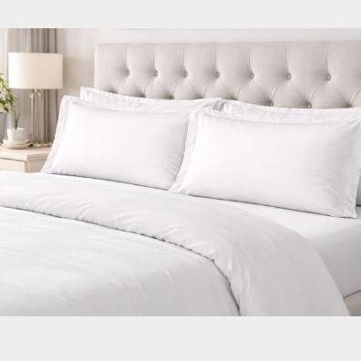 Par De Fronhas para Cama King 90x50 C/ Aba Americanas Percal 400 Fios Toque de Pêssego Extra Macio