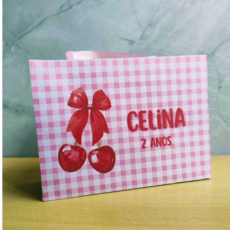 SACOLA CEREJINHA Personalizado |PEGUE E MONTE