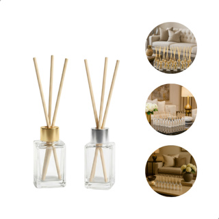 Kit 20 Vidro Aromatizador Cubo 30ml Tampa Luxo em Oferta na Shopee