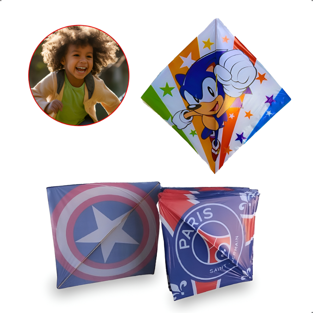 pipa raia flexinhas papagaio pipa 33x33 com 10 unidades sortidas variadas flechinha diversão garantida em Oferta na Shopee