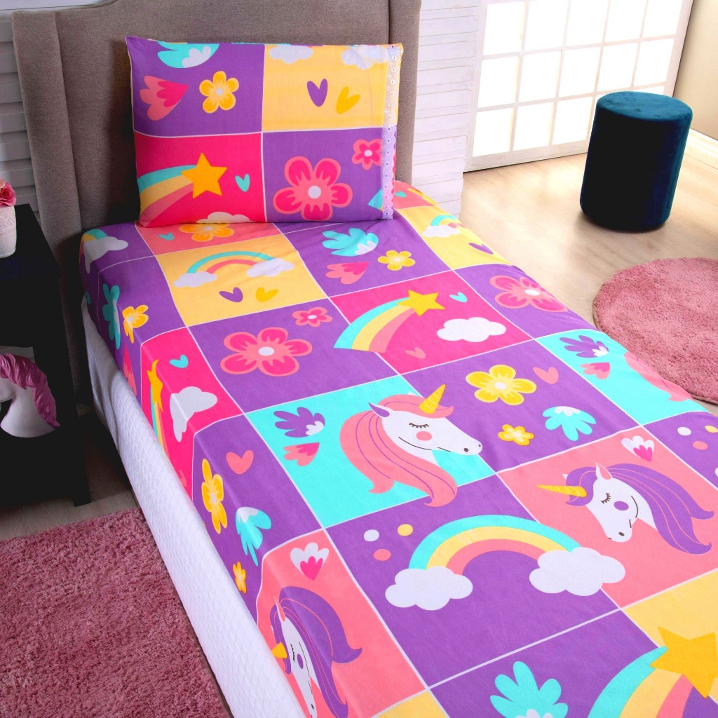 Jogo de Lençol Solteiro 02 Peças Microfibra Estampada Oferta em Oferta na Shopee