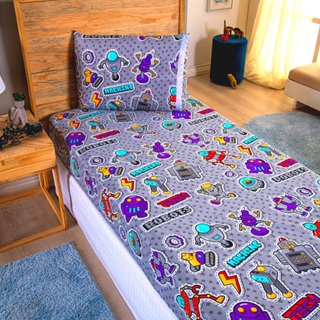 Jogo de Lençol Solteiro 02 Peças C/ Elástico Estampas Sortidas em Oferta na Shopee