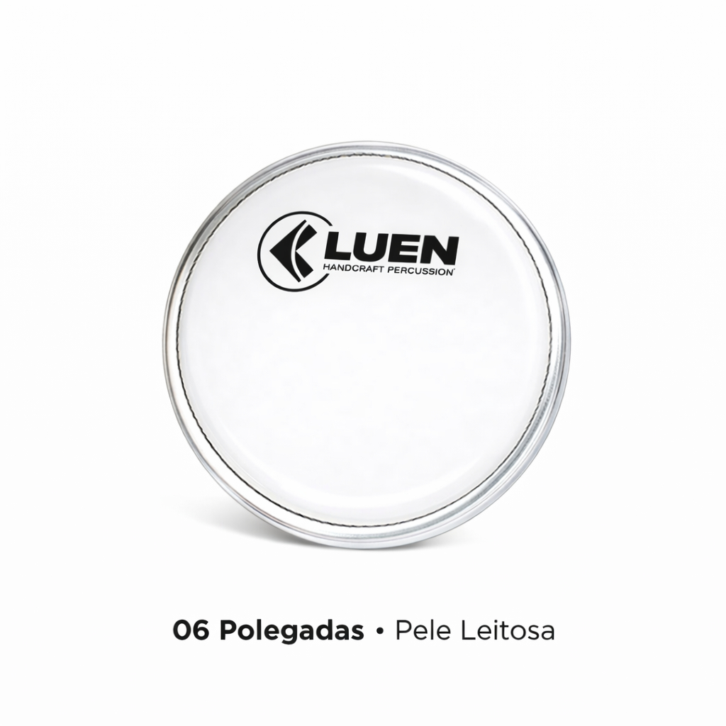 PELE LEITOSA LUEN 06 POLEGADAS TOM/TAMBORIM/PANDEIRO