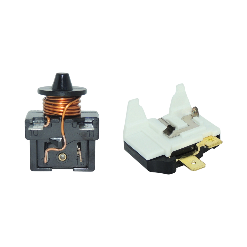 KIT RELE EMBRACO 1/5 110V E PROTETOR TÉRMICO 1/5 10A 110V - PARA GELADEIRA COM COMPRESSORES EMBRACO EGAS E FF