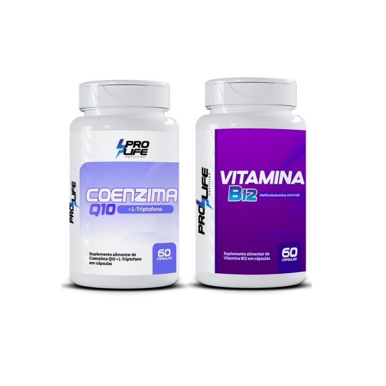 Kit CoenzimaQ10 + Vitamina B12 (60 cápsulas) - PRO LIFE