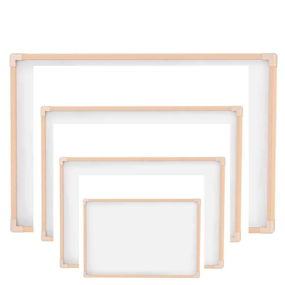 Quadro Branco Moldura em Madeira Lousa + 4 Pincel + Apagador - Vários Tamanhos Escolar em Oferta na Shopee