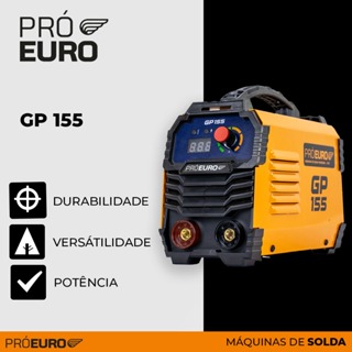 Máquina de Solda Inversora GP 155A 127V Pró Euro MMA TIG Lift Portátil Profissional em Oferta na Shopee