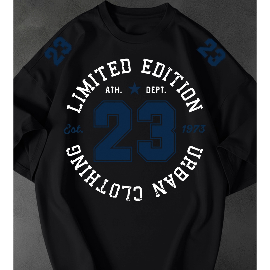 Camisetão Feminina Limited Edition 23 Estampada Streetwear Oversized Estilosa Tshirt 100% Algodão