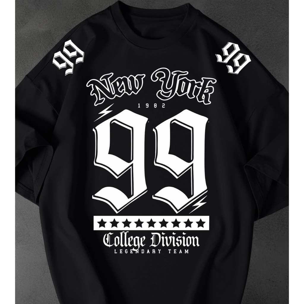 Camisetão Feminina New York 99 Estampada Streetwear Oversized Estilosa Tshirt 100% Algodão Premium