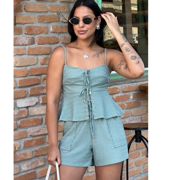 Blusa Lis Alça Regulável Bata Alcinha Feminina Verão