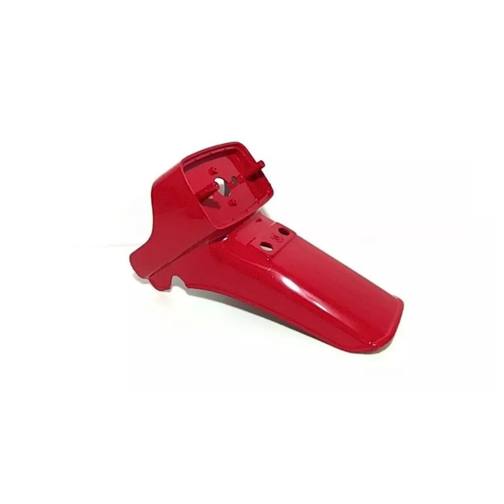 Paralama Traseiro Cg 125 83 / 84 / 85 Vermelho Rabeta Placa