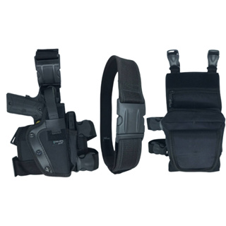 Coldre Destro (Lado Direito) Robocop + Cinto N/A Preto + Bornal/Pochete com Bolso - Militar Tático em Oferta na Shopee