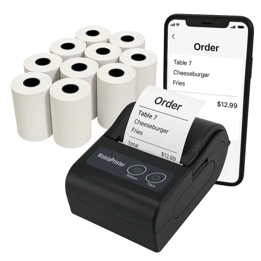 Mini Impressora 58mm Portátil Bluetooth Térmica Android Ios Sem Fio Celular Sem Tinta MPT II