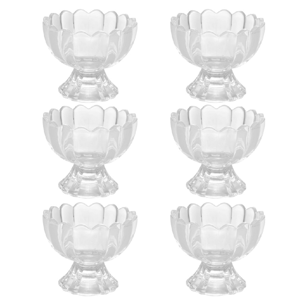 Conjunto 6 Peças Bowl Taça Sobremesa Geneva 125ml -Wolff em Oferta na Shopee