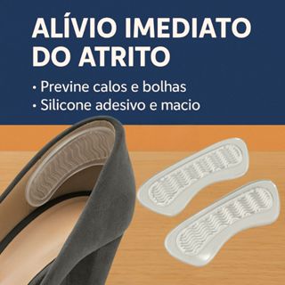 Kit Pares Protetor Calcanhar Gel Silicone Adesivo Anti Bolha Calo Ergonômico Conforto Dos Pés em Oferta na Shopee