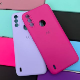 Capa Para Motorola Moto E7 Power Kit Capa + Pelicula 3D ou So 1 Capinha Aveludada em Oferta na Shopee