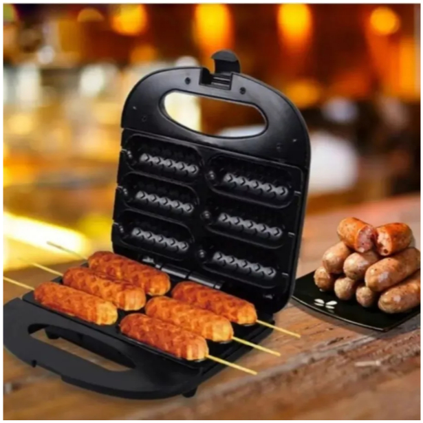 110V Máquina de Crepe Elétrica Antiaderente – Multiuso para Crepes, Hot Dog, Queijo Coalho e Espetinhos em Oferta na Shopee