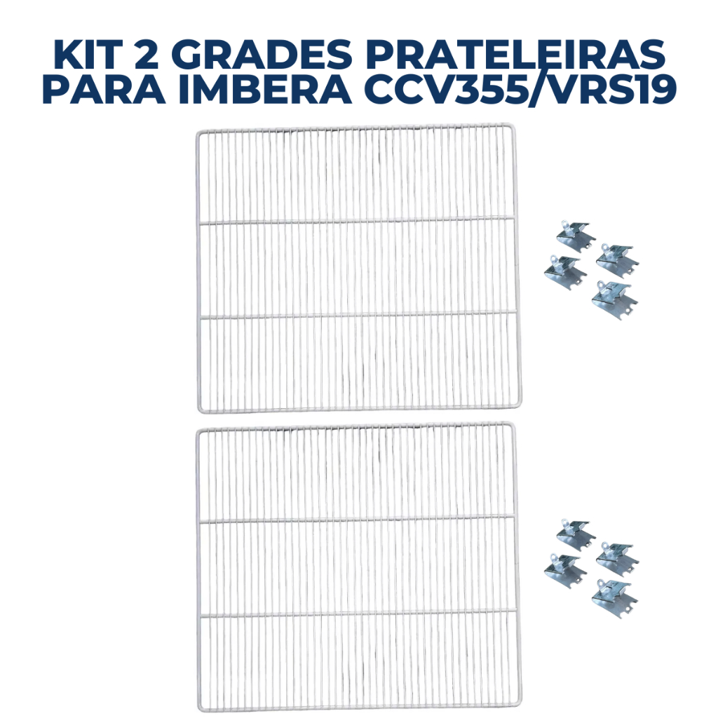 KIT 2 Grades Prateleiras Para Imbera CCV355/VRS19