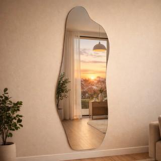 Espelho Lopazzi Grande Decorativo Orgânico 170cm Estilo Minimalista