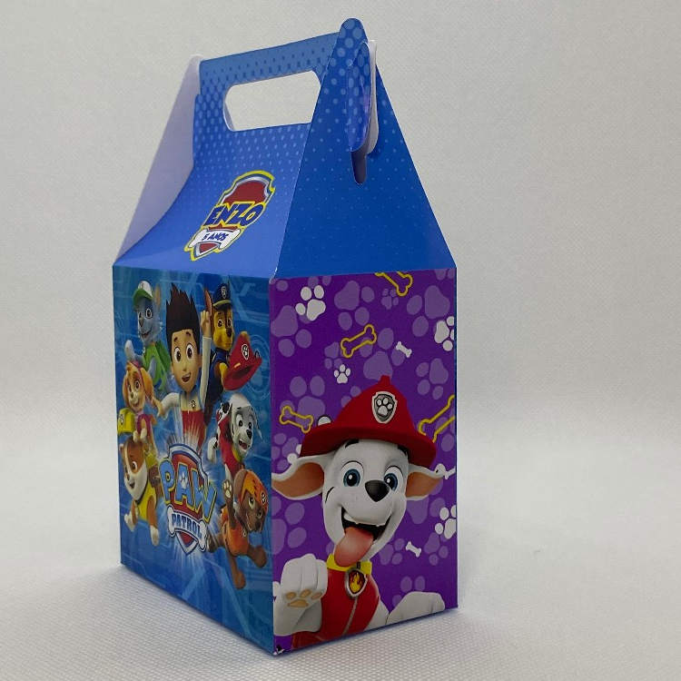 Caixinha Patrulha Canina Maletinha Personalizada Nome Idade Lembrancinha Festa Infantil Aniversário