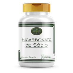 Suplemento de Bicarbonato de Sódio (100% Puro) 500 Mg - 60 cápsulas