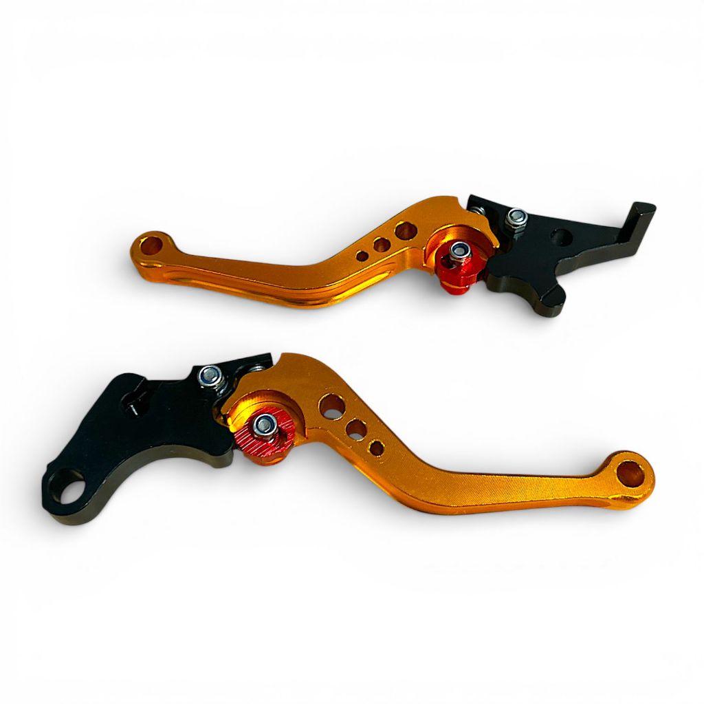 Par Manete Dourado Regulável Honda CBR500R CB500X CBR250R MSX125 — imagem 2 de 2