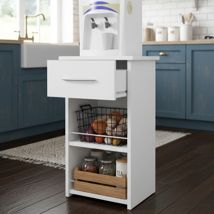 Armário Multiuso para Cozinha com 1 Gaveta Organizadora e 2 Prateleiras em Oferta na Shopee