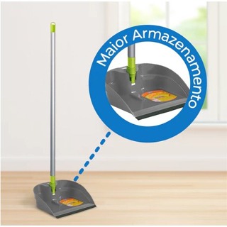 Pá de Lixo Cabo Dobrável Grande Reforçada Alklin Coletora Multiuso Limpeza em Oferta na Shopee