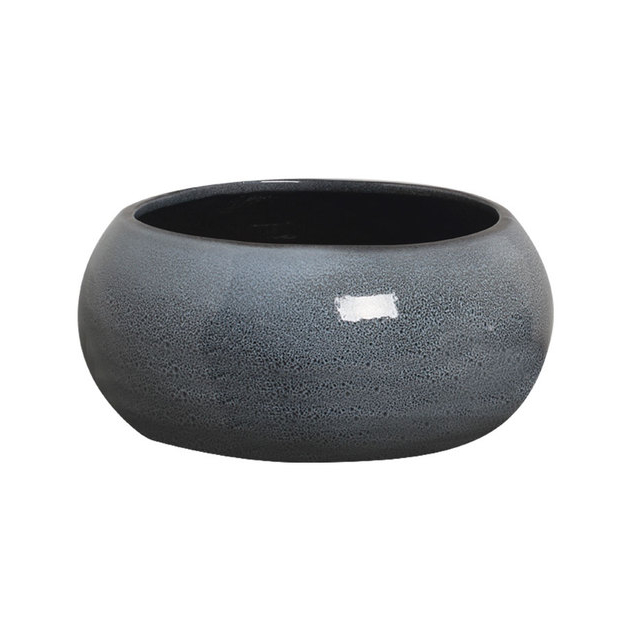 Vaso de Cerâmica Esmaltado - Bacia Intense PP Azul Cascalho