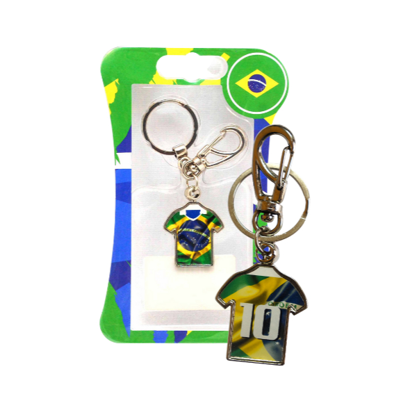 Chaveiro Do Brasil De Metal Copa Seleção Brasileira Oficial
