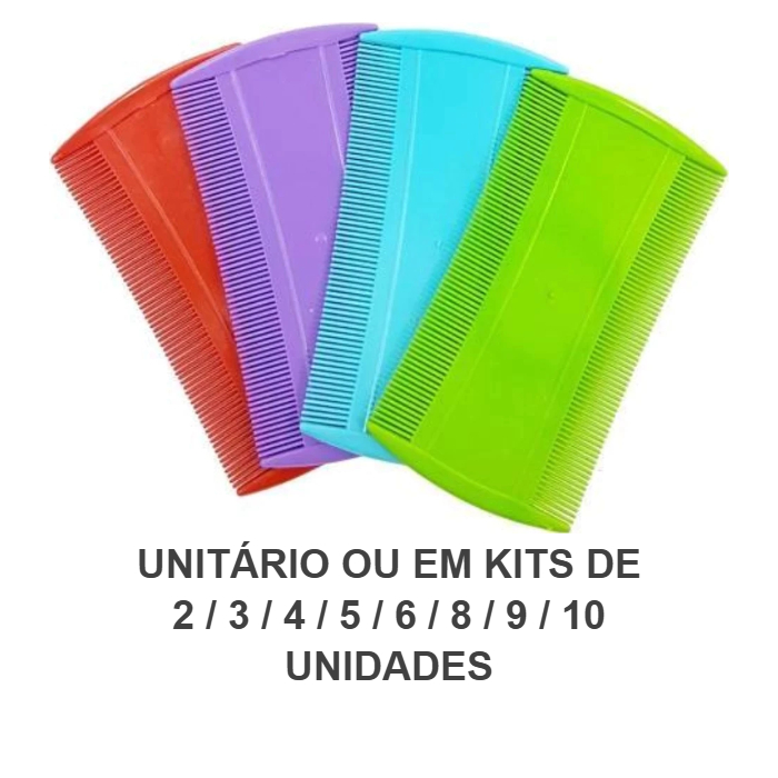 Pente fino plástico para remover piolhos - 1 a 10 Unidades em Oferta na Shopee