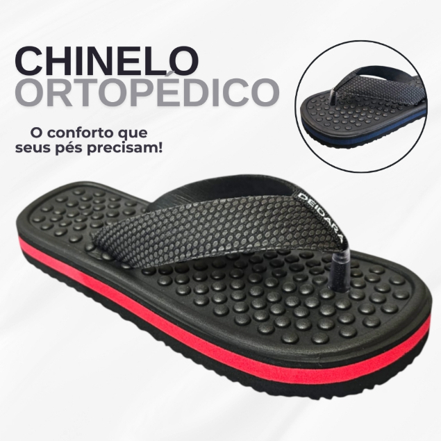 Chinelo Ortopédico para Esporão E Fascite Plantar Original