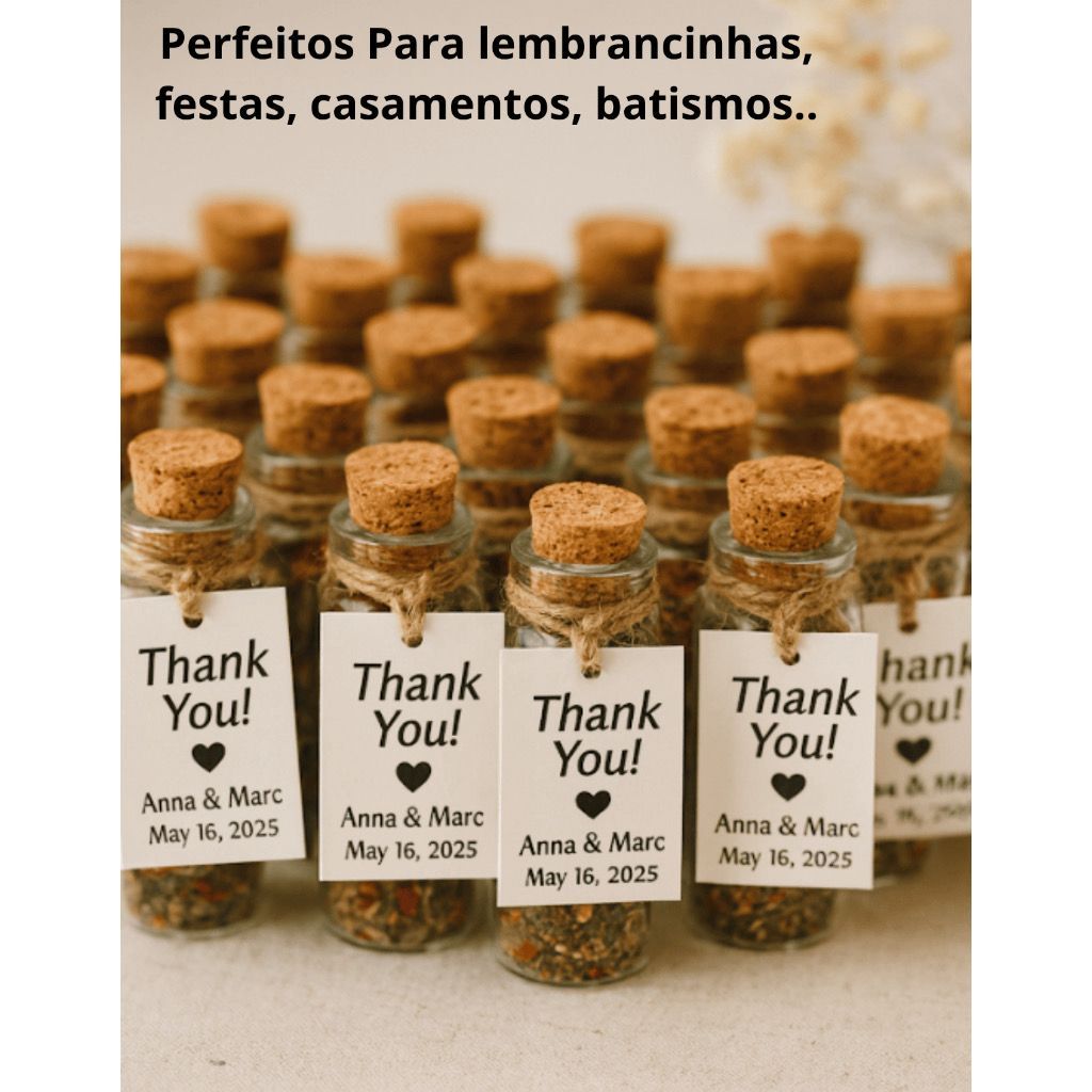 Kit 100 Mini Frasco Pote Vidro Tubete Tampa Rolha Cortiça Potinho Tubo Lembrancinha Penicilina