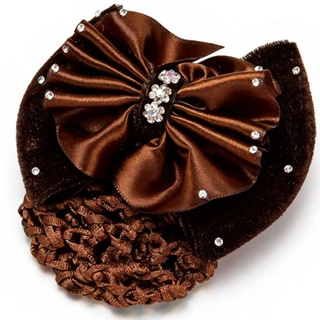 Presilha Laço com Redinha para Cabelo – Coque Profissional Reforçada para Trabalho e Salão em Oferta na Shopee