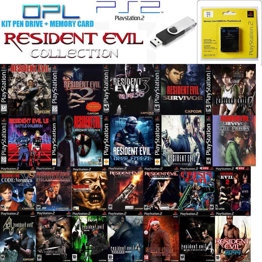 RESIDENT EVIL COLLECTION - FULL PACK - OPL PS 2