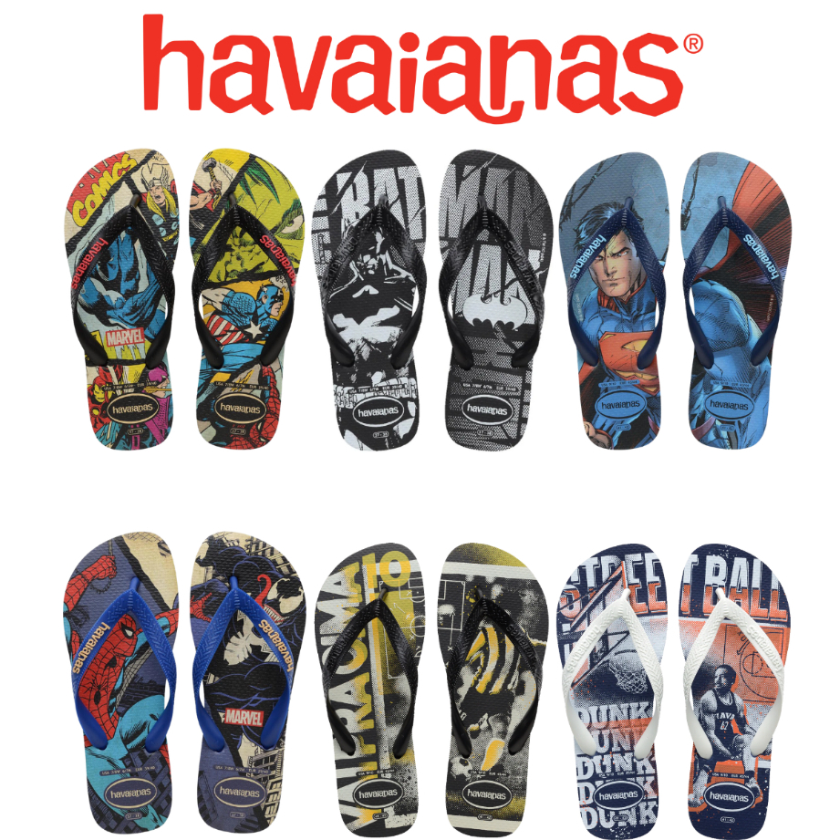 Chinelo Havaianas Masculino Personagens 35 ao 48
