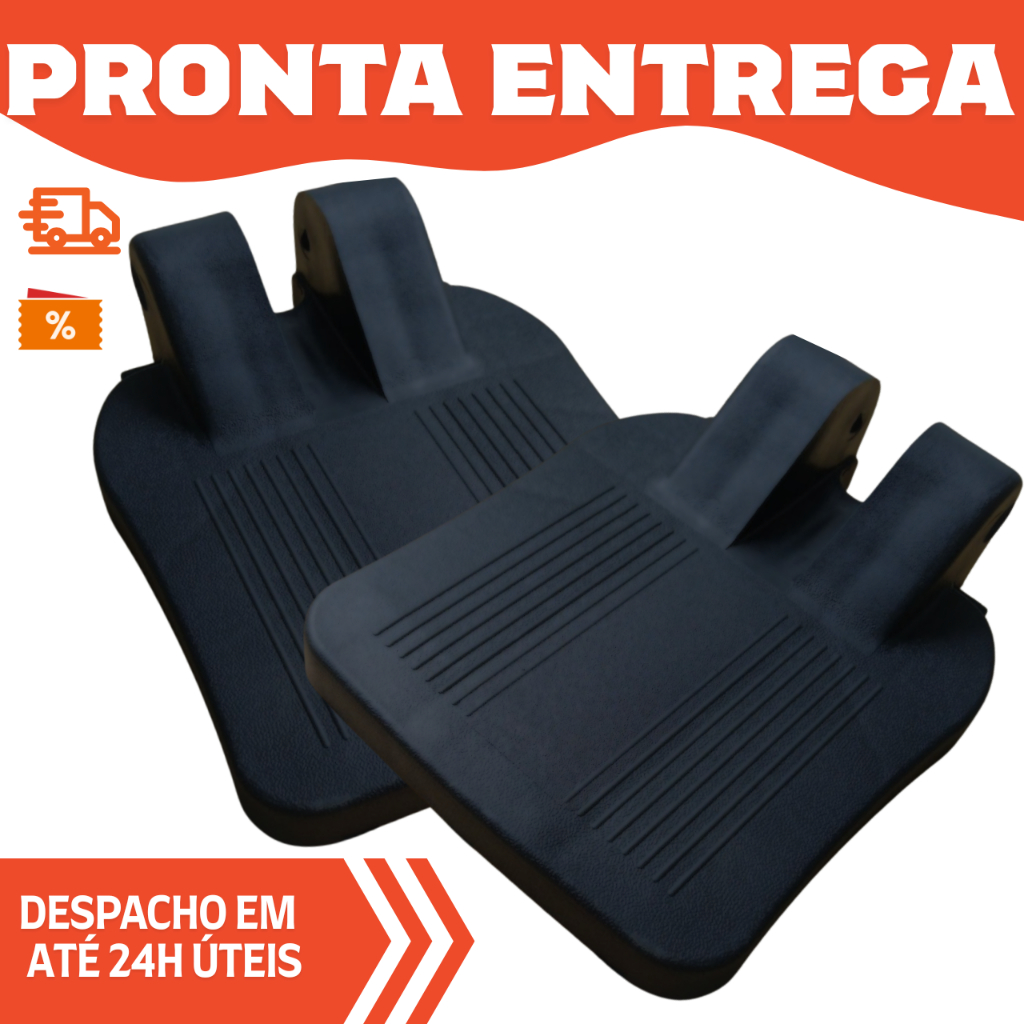 2 Apoios Pé Pedal Central Reforçado Para Cadeira De Rodas Pronta Entrega