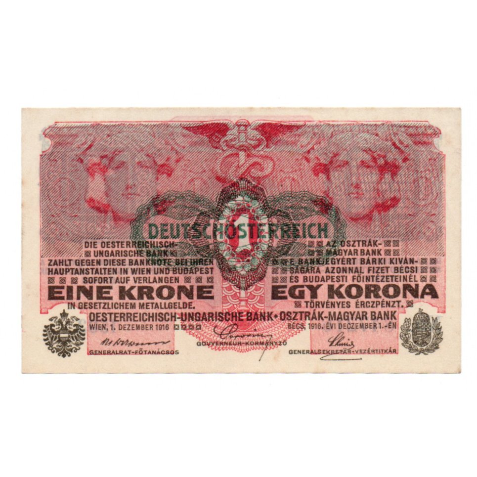 Cédula do império Austro-Hungaro 1 Corona