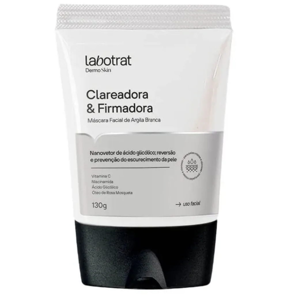 Máscara Facial De Argila Branca Clareadora 130G - Labotrat
