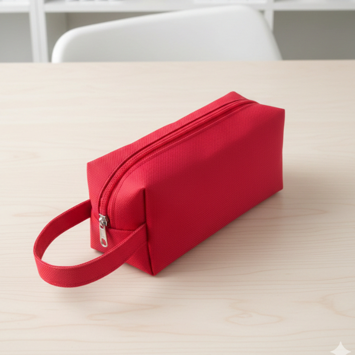 Necessaire Estojo Com Alça Feminina Masculina Nylon 600 Organizadora Premium Varias Cores Com Nfe Envio Imediato