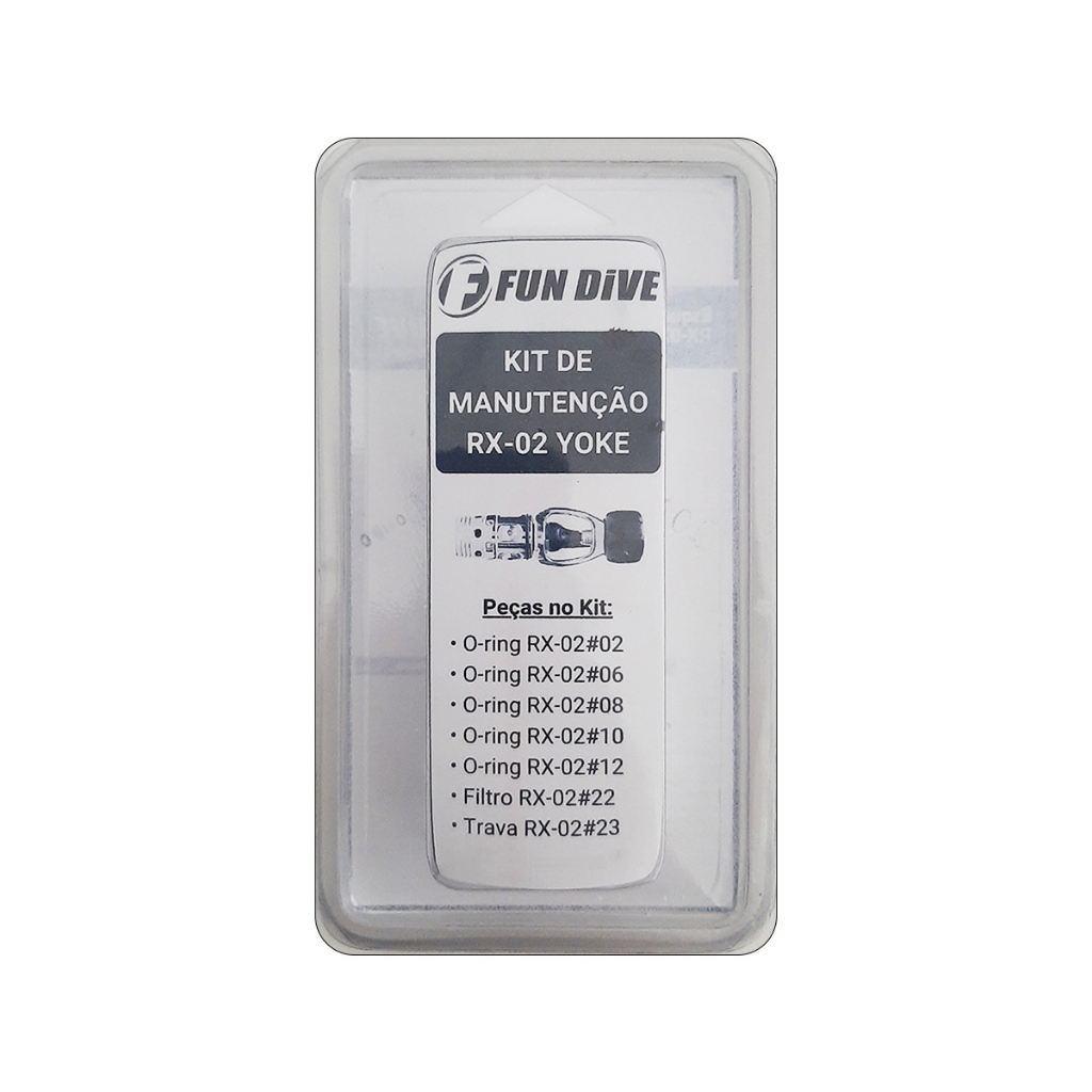 Kit de Manutenção Regulador RX-02 YOKE Fun Dive O-Rings Filtro e Assento