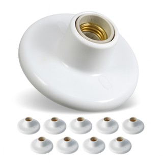 Plafonier Plafon Bocal Cerâmica Rosca Soquete E-27 em Oferta na Shopee