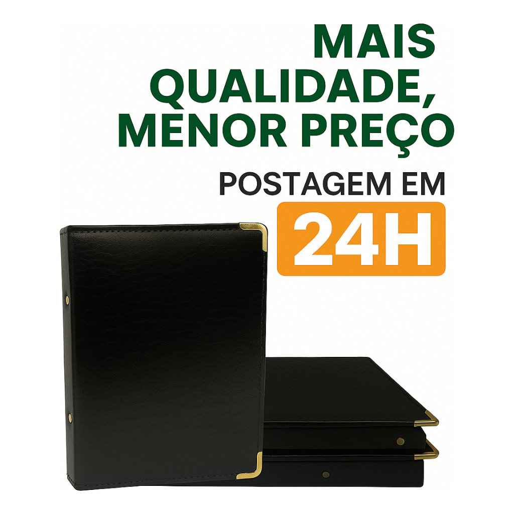 Pasta Para Coral N4   Álbum De Foto Organizador De Documentos Guarda TCC Trabalho