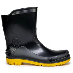 Bota Galocha de Borracha Pvc Pro Force Cano Medio Sete Leguas Leve Confotavel Macia Motoboy Chuva