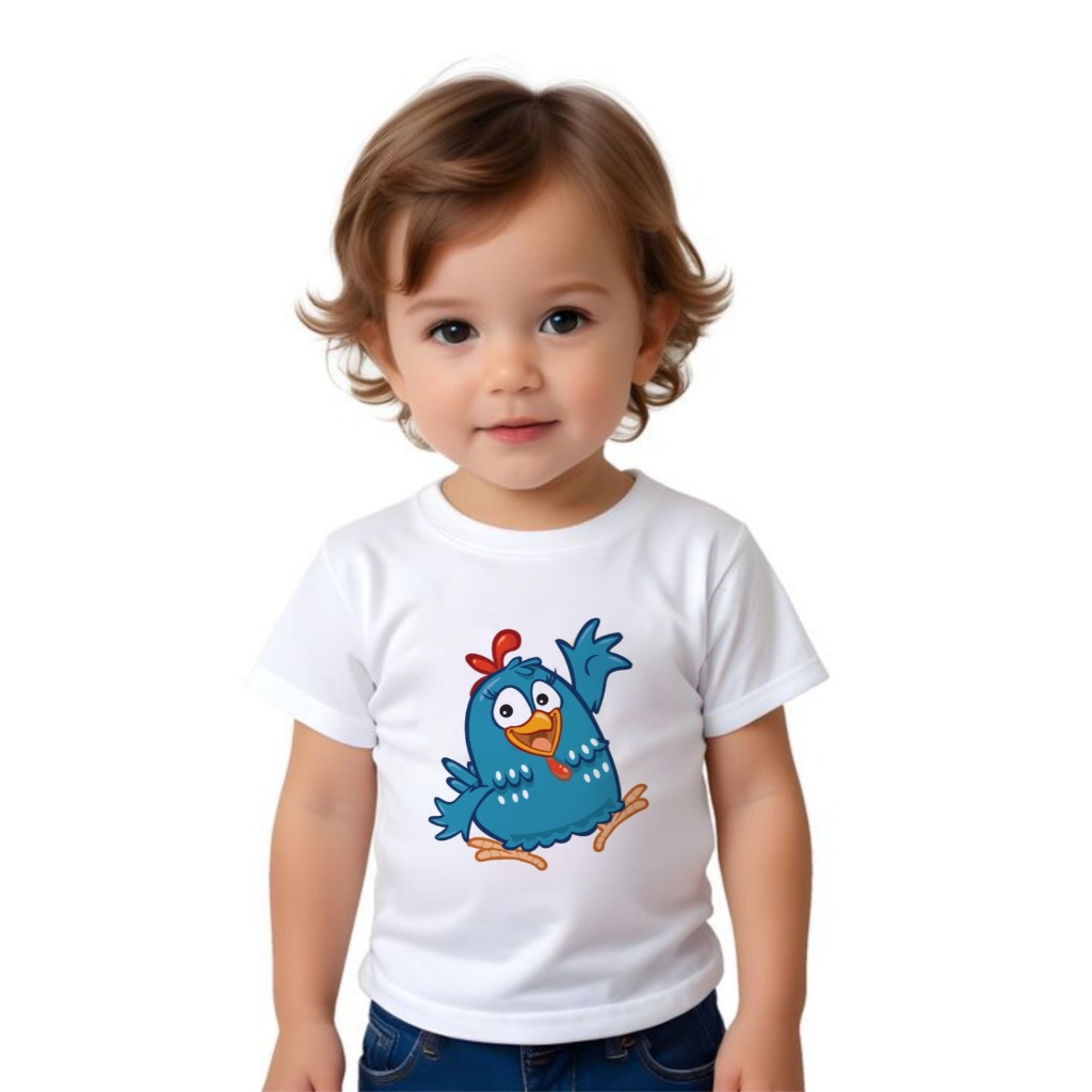 CAMISETA infantil, GALINHA PINTADINHA, moda infantil, filmes, desenhos animados, blusas personalizadas, aniversário